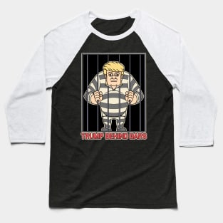 Trump Behind Bars Baseball T-Shirt